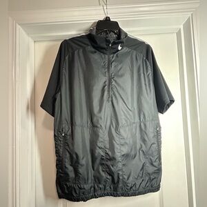 Nike Black Half-Zip Windbreaker Golf Shirt